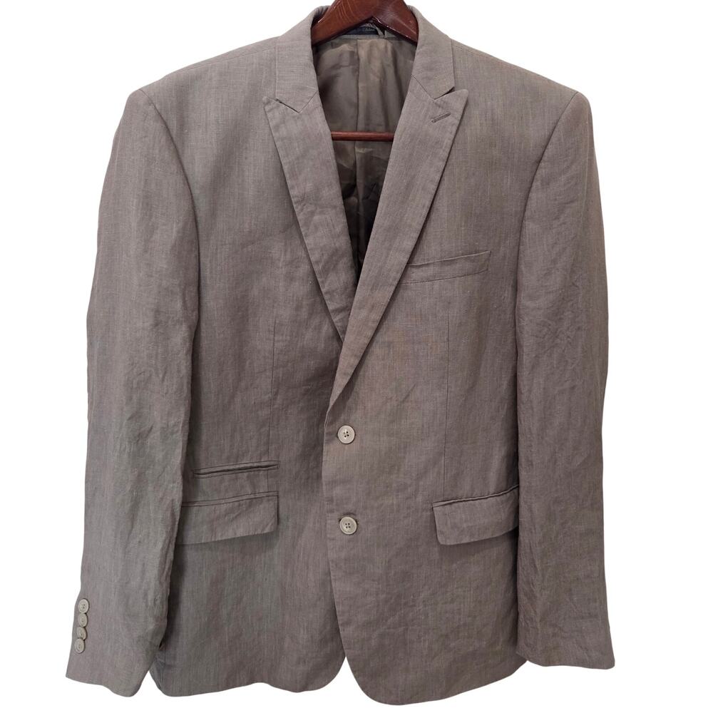 Men's 2 Pocket 100% Linen Blazer/Sport Coat by Calvin Kline